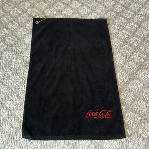 Vintage Coca Cola Soda Embroidered Golf Towel